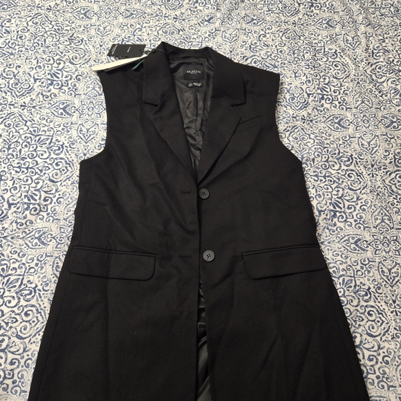 NWT Long Black Blazer - Picture 2 of 8
